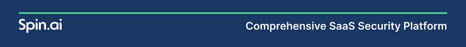 blue line break with white Spin.ai logo, text and green line