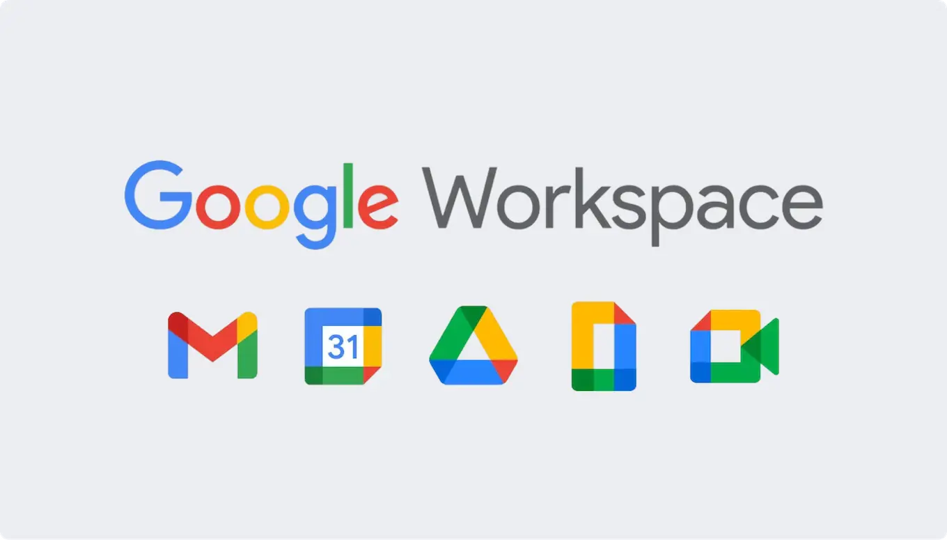 Google Workspace™ Products | Spin.AI A group of logos on a white background Description automatically generated