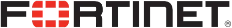 Fortinet Brand logo featuring red rounded-square shapes on a dark, nearly black background.