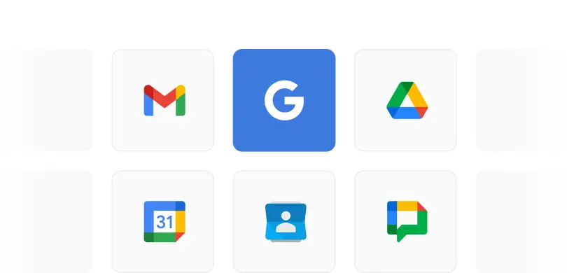 Google Workspace Platform Coverage | Spin.AI Grid of Google Workspace app icons