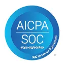 AICPA SOC logo with the text 'AICPA SOC' and the small URL 'aicpa.org/soc/soc'